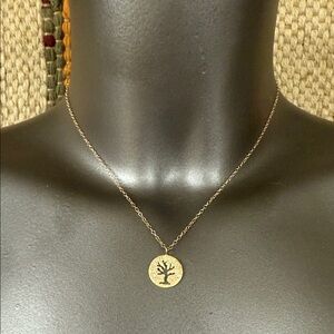 Victoria Cunningham “Arbit Vitae gold diamond necklace”. NWT from Sundance.